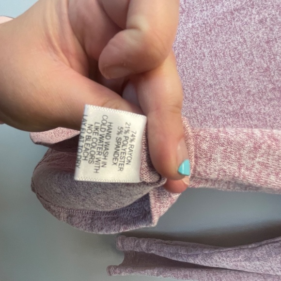 NWT Gibson Ruffled Edge Raglan Pullover - Picture 6 of 6